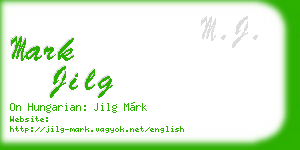 mark jilg business card